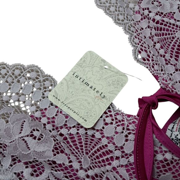 NWT Intimately Free People Dress Women's Medium Pink Berry Countryside Maxi Slip - Picture 4 of 11